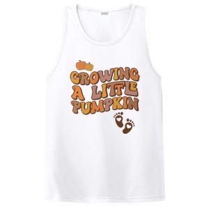 Growing A Little Pumpkin Pregnancy Announcement Halloween PosiCharge Competitor Tank