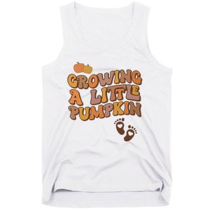 Growing A Little Pumpkin Pregnancy Announcement Halloween Tank Top