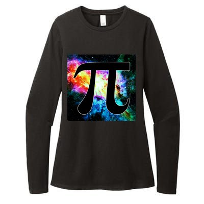 Galactic Pi Galaxy Infinity Womens CVC Long Sleeve Shirt