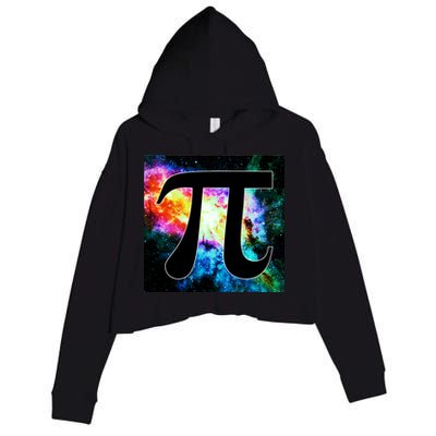 Galactic Pi Galaxy Infinity Crop Fleece Hoodie