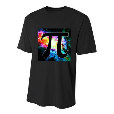 Galactic Pi Galaxy Infinity Youth Performance Sprint T-Shirt
