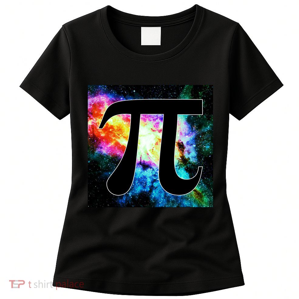 Galactic Pi Galaxy Infinity Womens T-Shirt