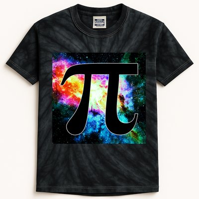 Galactic Pi Galaxy Infinity Kids Tie-Dye T-Shirt