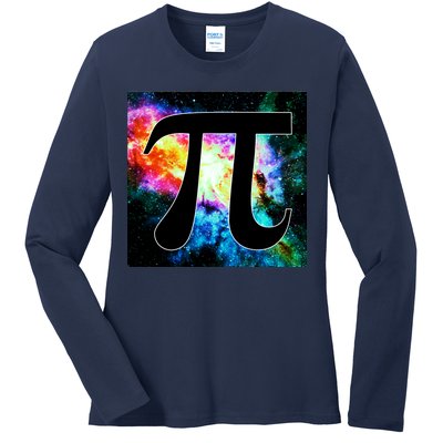 Galactic Pi Galaxy Infinity Ladies Long Sleeve Shirt