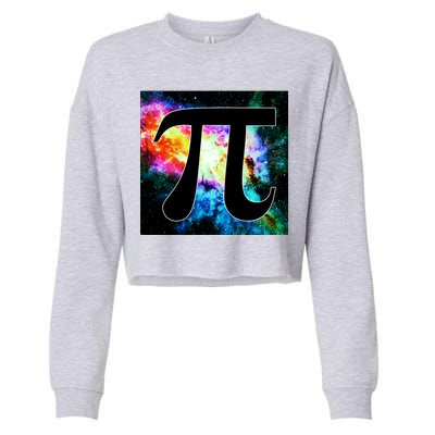 Galactic Pi Galaxy Infinity Cropped Pullover Crew