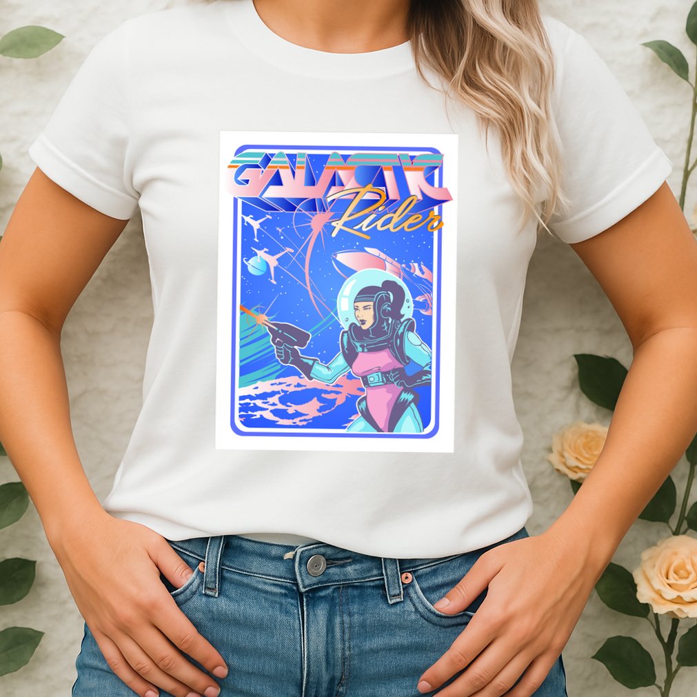Galactic Rider Womens T-Shirt