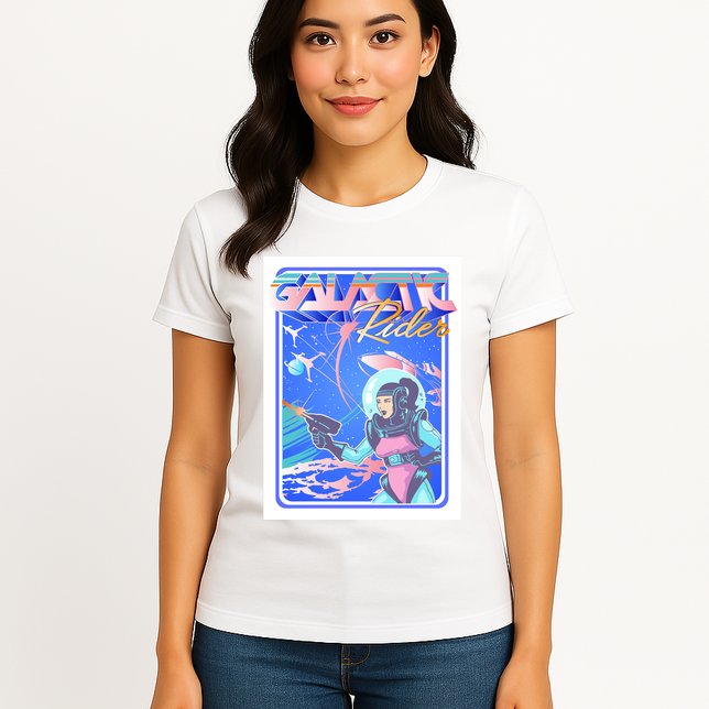 Galactic Rider Womens T-Shirt