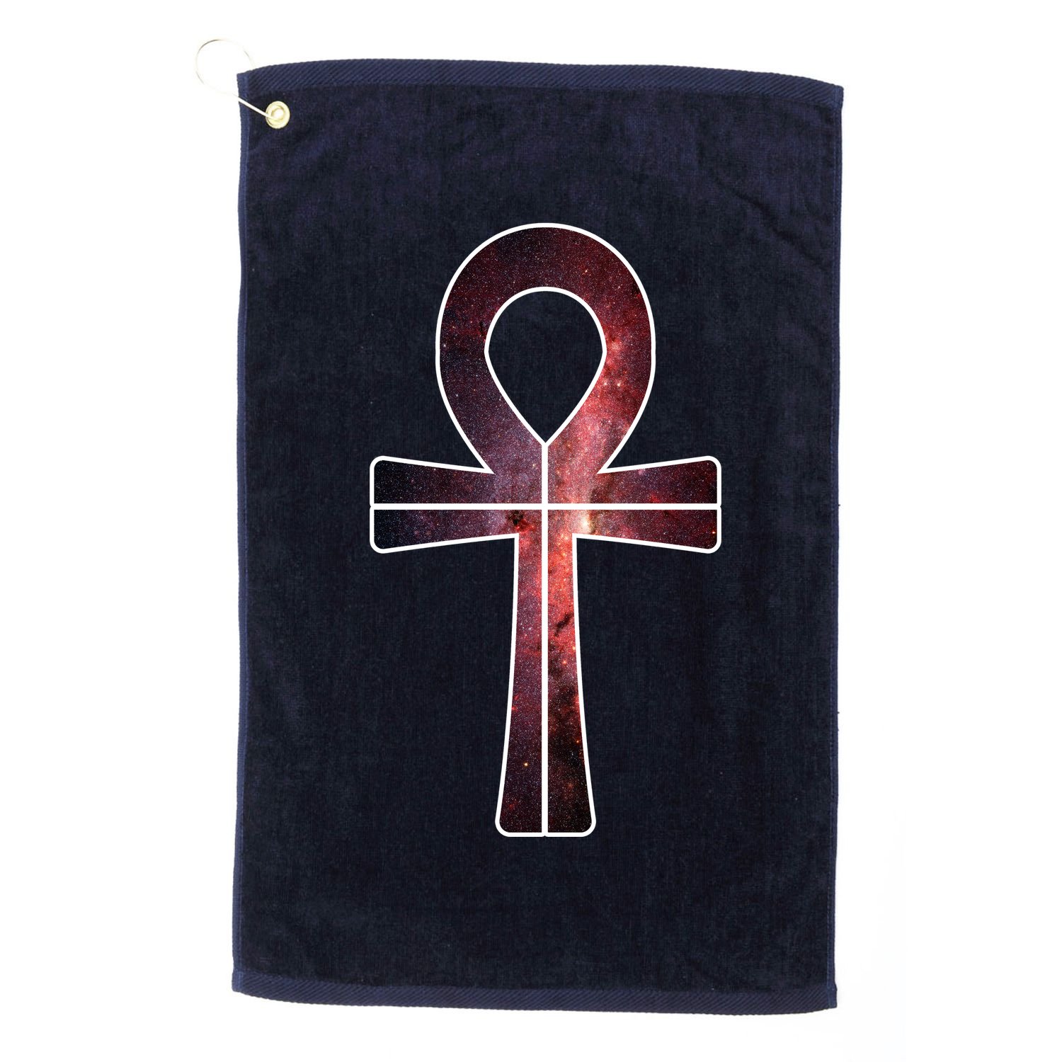Galaxy Ankh Golf Towel