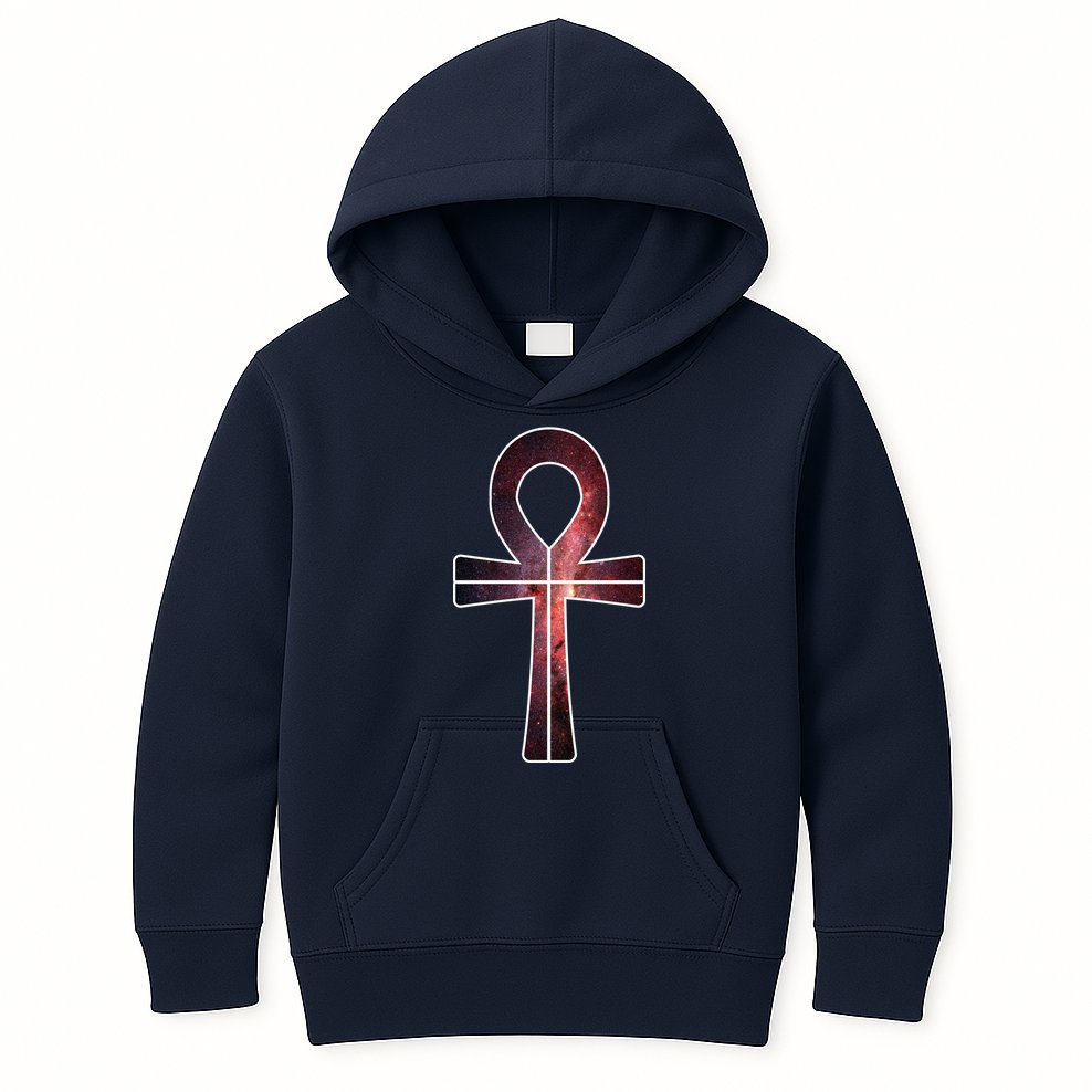 Galaxy Ankh Kids Hoodie