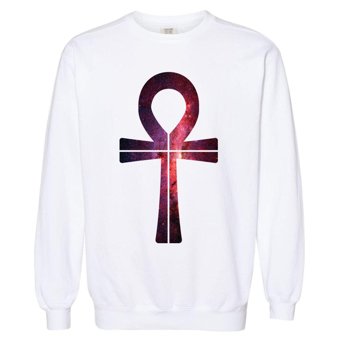 Galaxy Ankh Garment-Dyed Sweatshirt