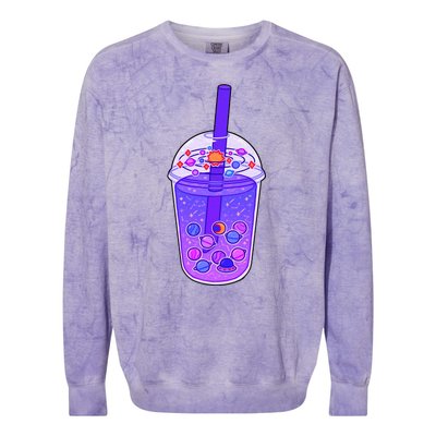 Galaxy Boba Colorblast Crewneck Sweatshirt