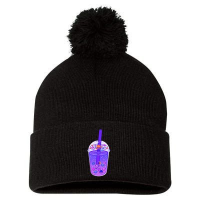 Galaxy Boba Pom Pom 12in Knit Beanie