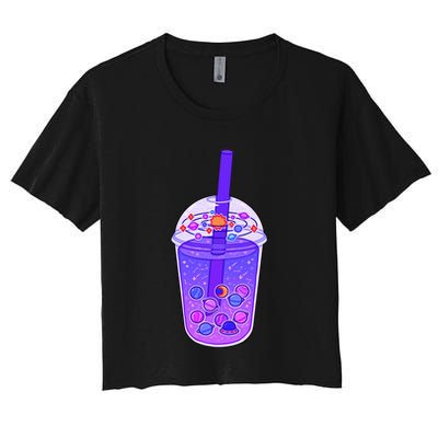 Galaxy Boba Crop Top