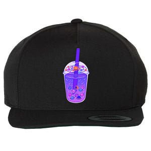 Galaxy Boba Wool Snapback Cap