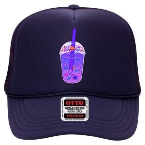 Galaxy Boba High Crown Mesh Back Trucker Hat