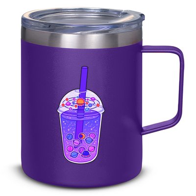 Galaxy Boba 12oz Stainless Steel Coffee Mug