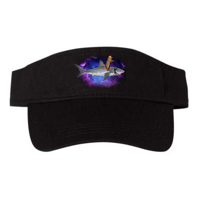Galaxy Cat Riding Shark Visor