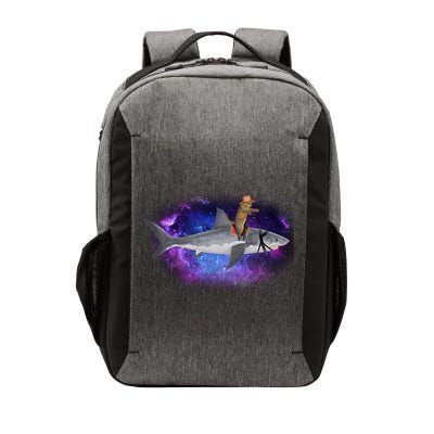 Galaxy Cat Riding Shark Vector Backpack