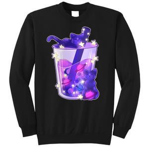 Galaxy Cats Boba Tea Sweatshirt