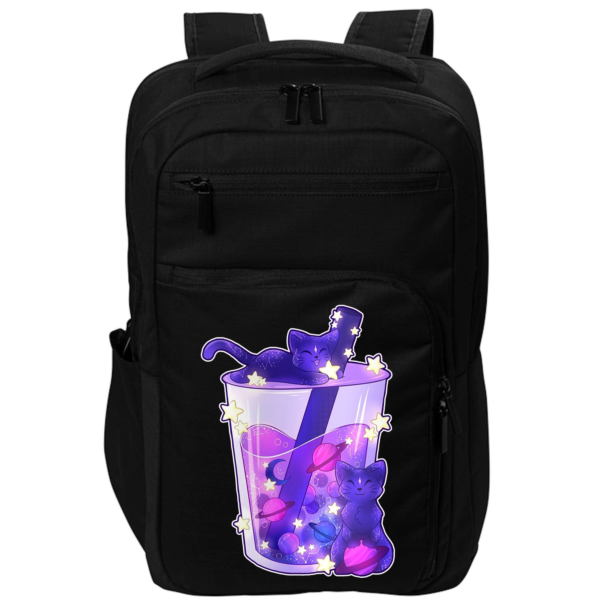 Galaxy Cats Boba Tea Impact Tech Backpack