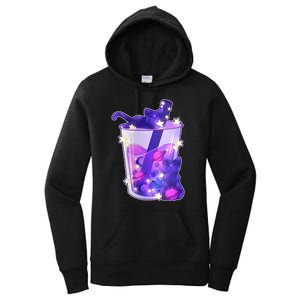 Galaxy Cats Boba Tea Women's Pullover Hoodie