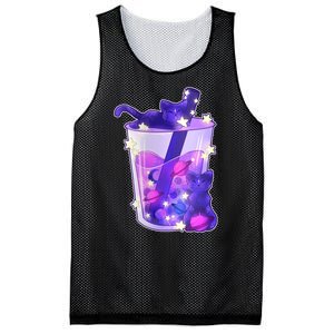 Galaxy Cats Boba Tea Mesh Reversible Basketball Jersey Tank