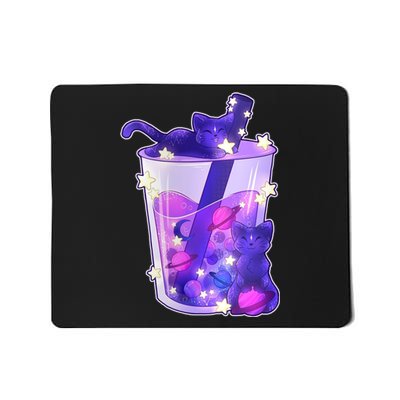 Galaxy Cats Boba Tea Mousepad