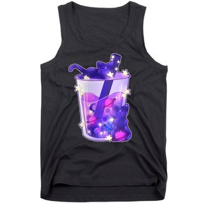 Galaxy Cats Boba Tea Tank Top