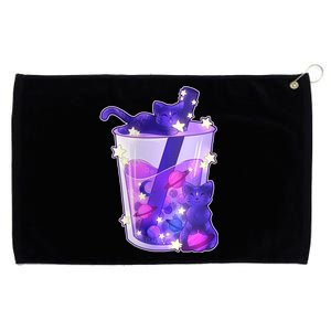 Galaxy Cats Boba Tea Grommeted Golf Towel