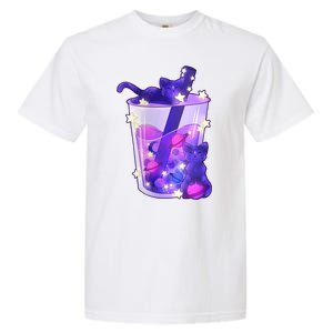 Galaxy Cats Boba Tea Garment-Dyed Heavyweight T-Shirt