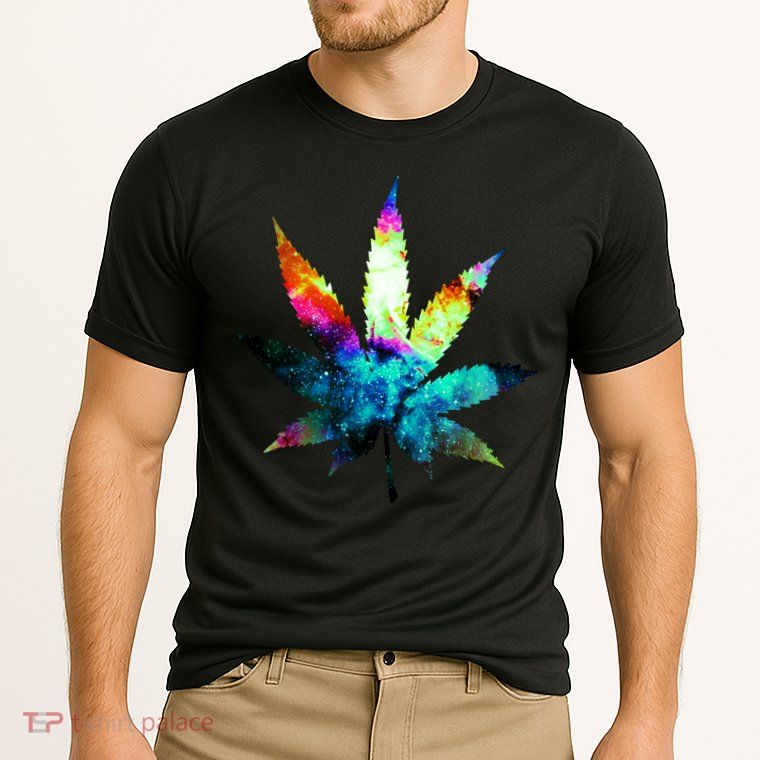 Galaxy Kush In Space Weed Performance Shirt