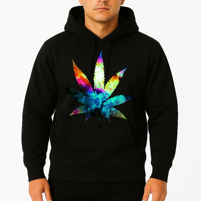 Galaxy Kush In Space Weed Hoodie