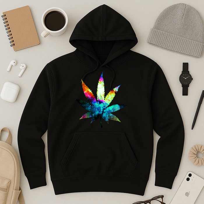 Galaxy Kush In Space Weed Hoodie