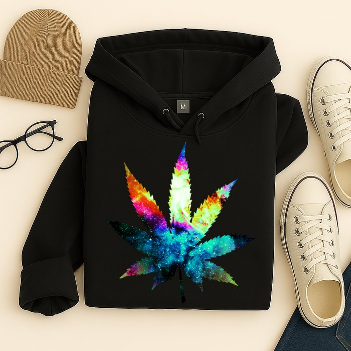 Galaxy Kush In Space Weed Hoodie