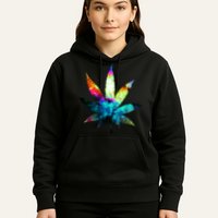 Galaxy Kush In Space Weed Hoodie