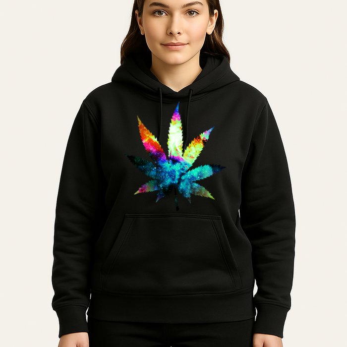 Galaxy Kush In Space Weed Hoodie