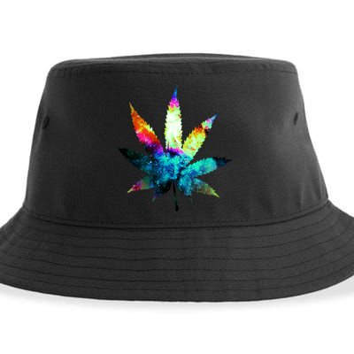 Galaxy Kush In Space Weed Sustainable Bucket Hat