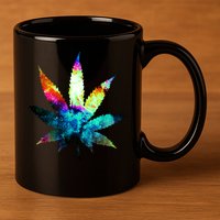 Galaxy Kush In Space Weed 11oz C Handle Ceramic Mug