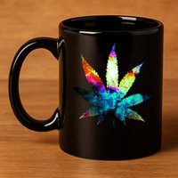 Galaxy Kush In Space Weed 11oz C Handle Ceramic Mug