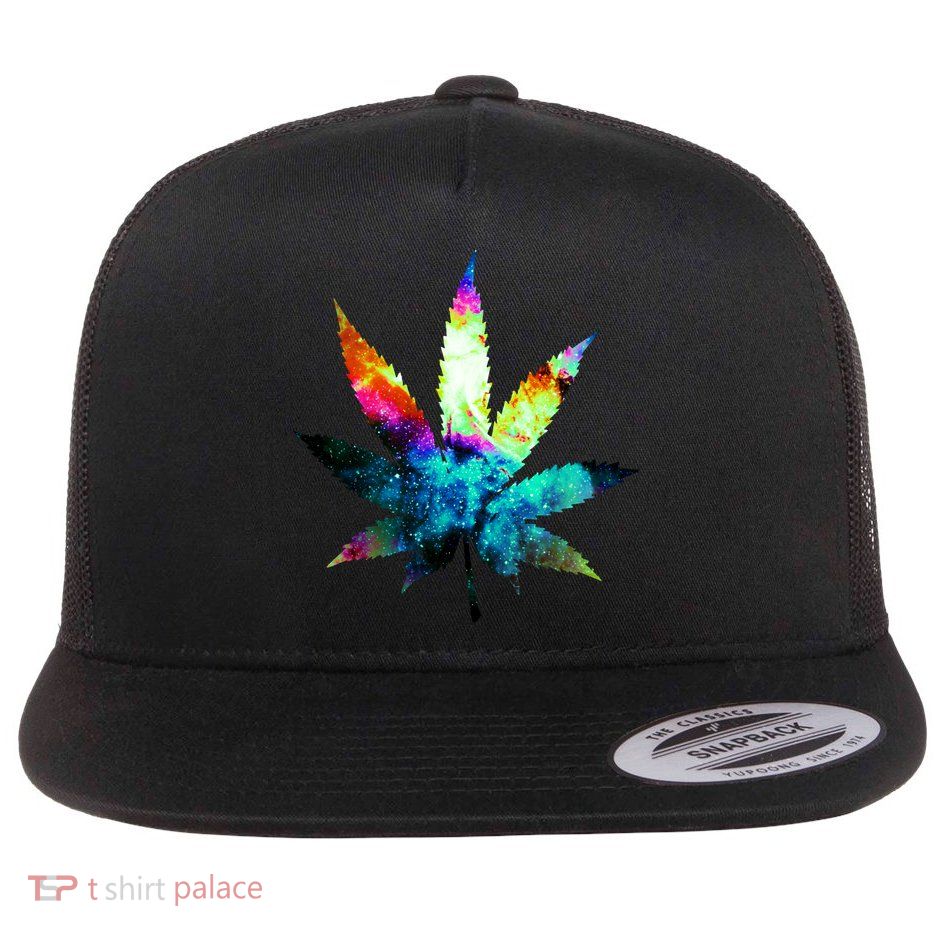 Galaxy Kush In Space Weed Flatbill Hat