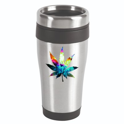 Galaxy Kush In Space Weed 16oz Travel Tumbler