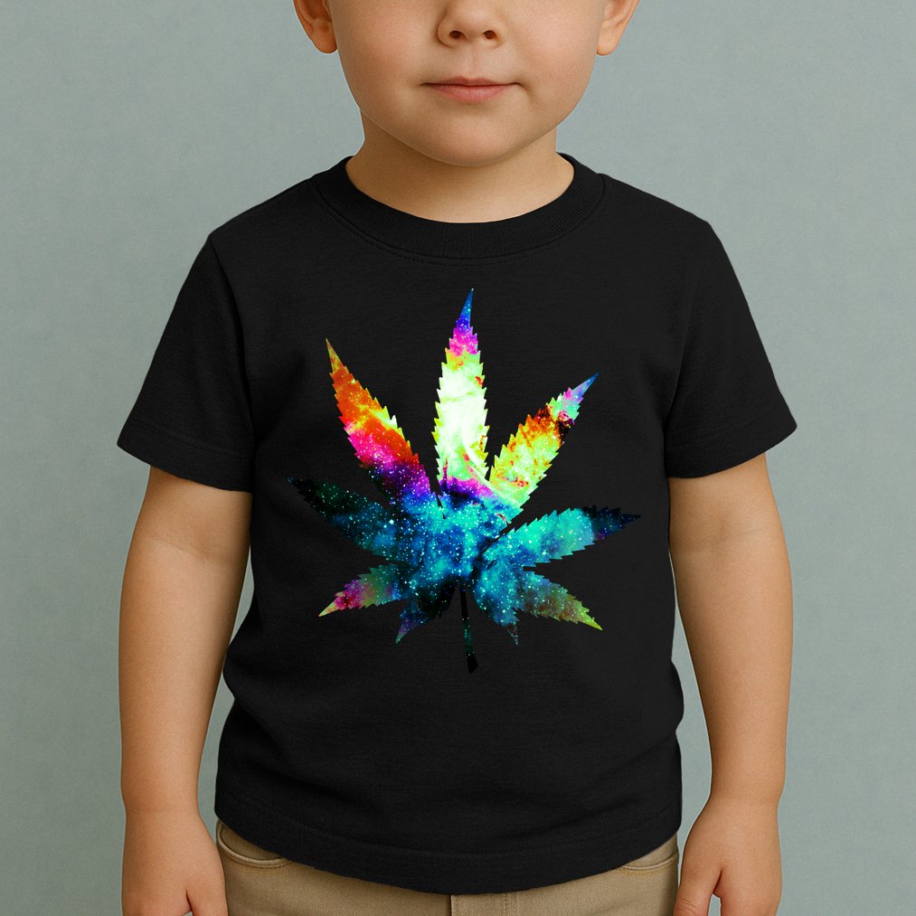 Galaxy Kush In Space Weed Toddler T-Shirt
