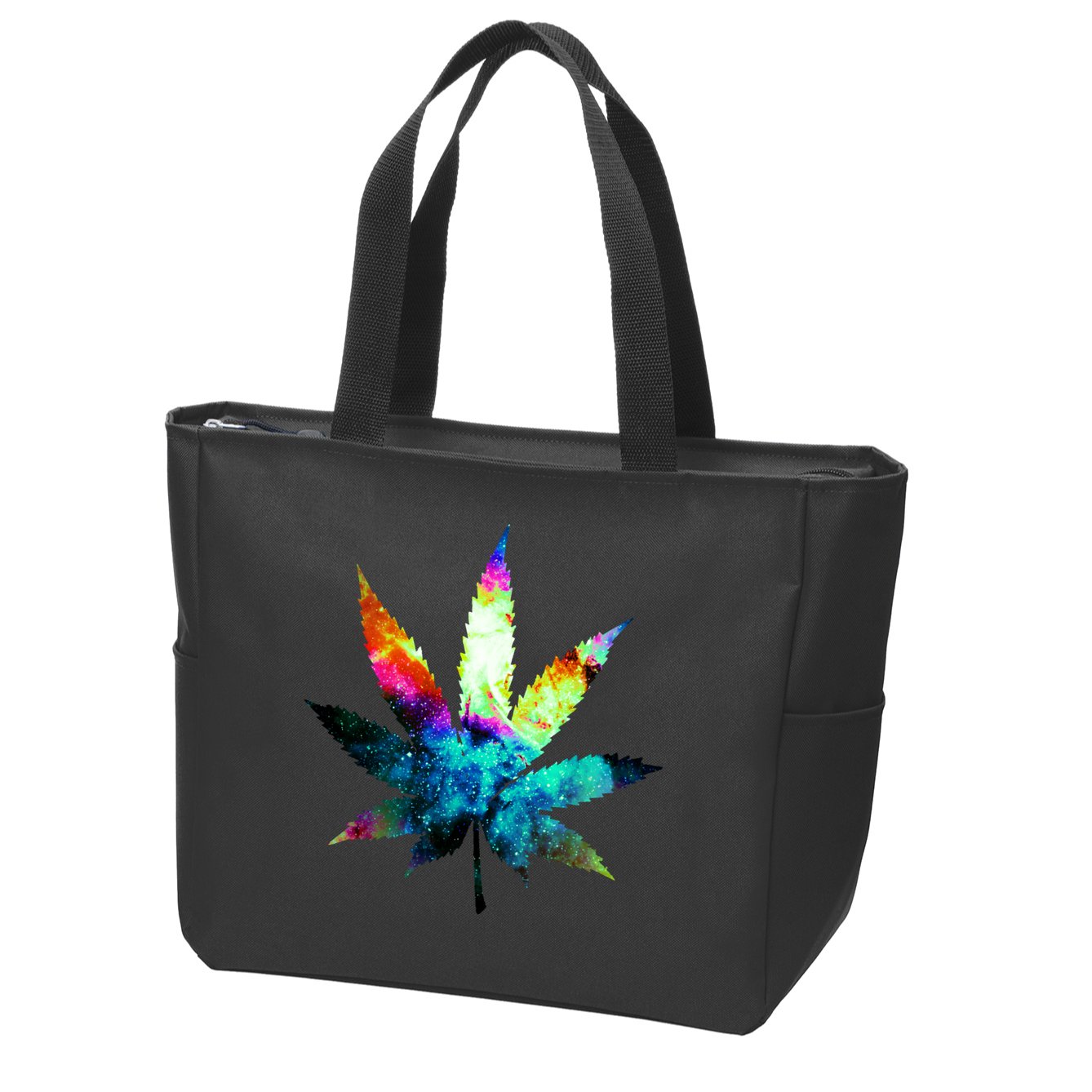Galaxy Kush In Space Weed Zip Tote Bag