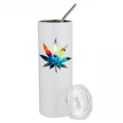 Galaxy Kush In Space Weed Stainless Steel Tumbler