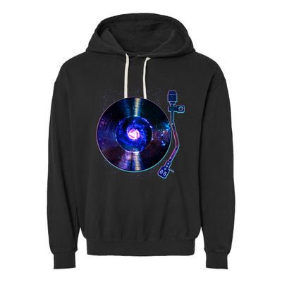 Galaxy Record Garment-Dyed Fleece Hoodie