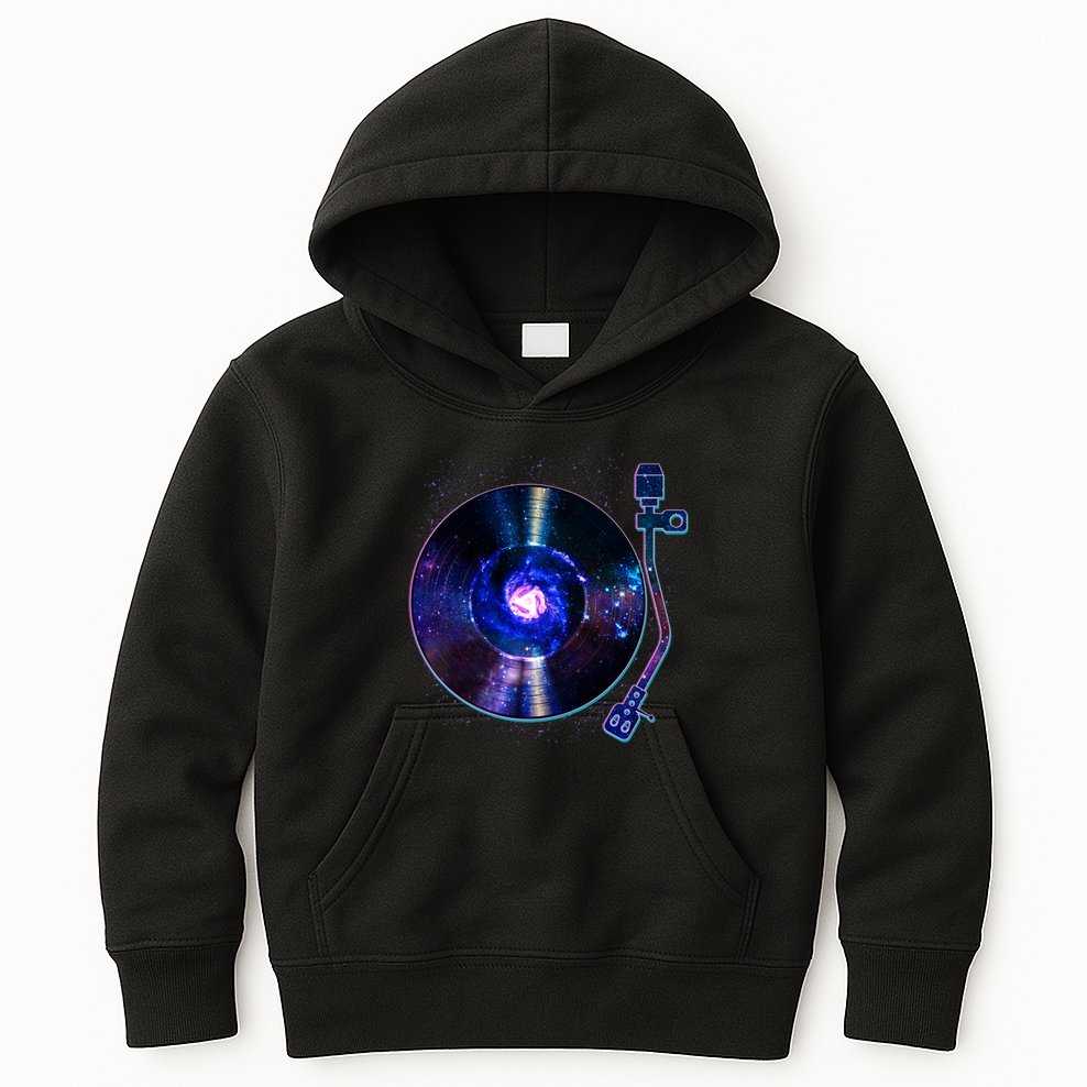 Galaxy Record Kids Hoodie