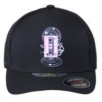 Galaxy Retro Space Cassette Tape Flexfit Unipanel Trucker Cap