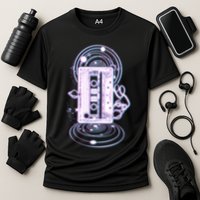 Galaxy Retro Space Cassette Tape Performance Shirt