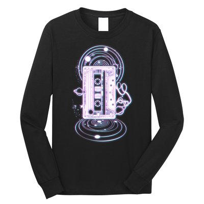 Galaxy Retro Space Cassette Tape Long Sleeve Shirt