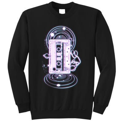 Galaxy Retro Space Cassette Tape Sweatshirt